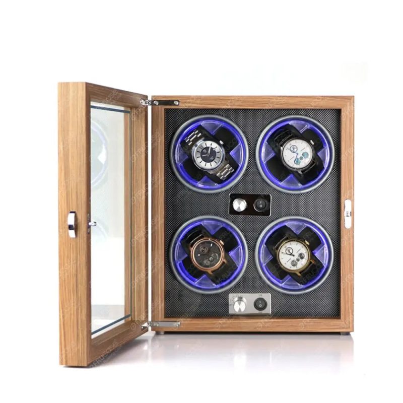 core wooden watch winder 4 slots 958